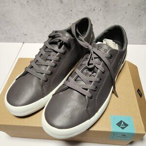 Sperry Men's Leather Sneakers Wahoo LTT Size 9 M (STS16213) Grey New Old Stock